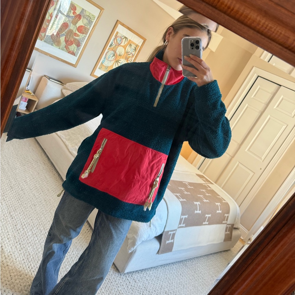 Acne Studios color block fleece jacket